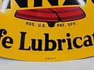 DST Pennzoil Lubrication Sign. AM 8-77, 16.5x10. Both sides in good conditionImage - 2