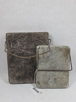 Soapstone Warmers. Lot of two. 6x8 and 10x8