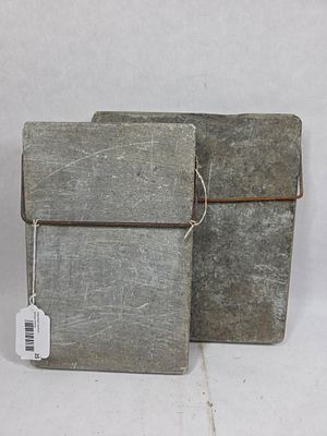 Soapstone Warmers. Lot of two. 7.5x12 and 10x12