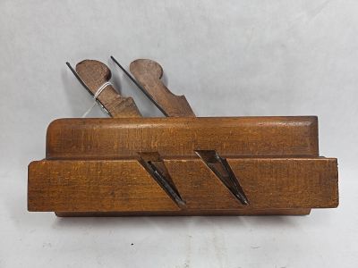 Stewart Double Iron Wood Plane. 5/8 and 6/8. 9.5 inches long