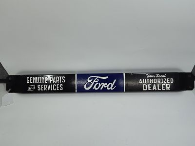 Ford Dealer Porcelain Door Push. Good condition. 32x3, A few very minor chips along edge