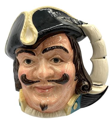 Large English Royal Doulton Capt. Henry Morgan D6467 Vintage 1957 Toby Jug Character Mug. Large 