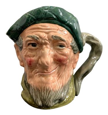 Large English Royal Doulton Auld Mac D. 5823 Vintage Toby Jug Character Mug Pitcher. Large 6 1/2 