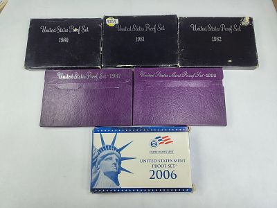 United States Mint / Proof Sets Inc. 1980-1981-1982, 1987, 1993 and 2006. All are complete as 