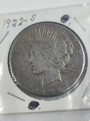 1922 S Peace Dollar. 90 % Silver?showing tarnishing?