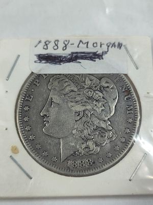 1888 Morgan Silver Dollar. 90% Silver?showing wear?