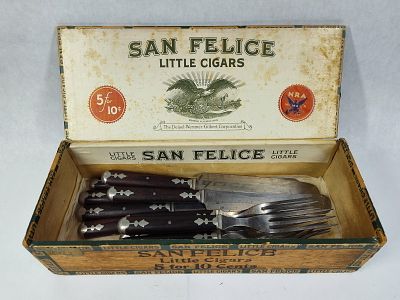 Antique Keen Kutter Flatware Set of Forks and Knives. Great early Keen Kutter flat ware set with 