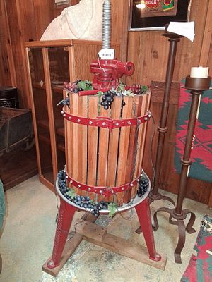 Beraducci Brod Ratcheting Fruit Press. A vintage fruit or wine press manufactured by the 