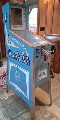 J.F. Frantz Challenger Model 200 Arcade Game. This is a J.F. Frantz Johnston Products Division 