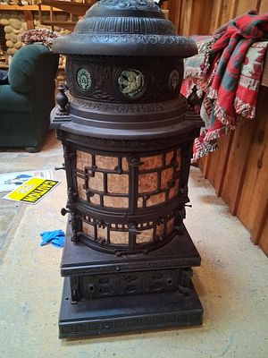 Michigan Stove Co Art Garland Parlor Stove 1886. This is an antique Art Garland No. 2 parlor 