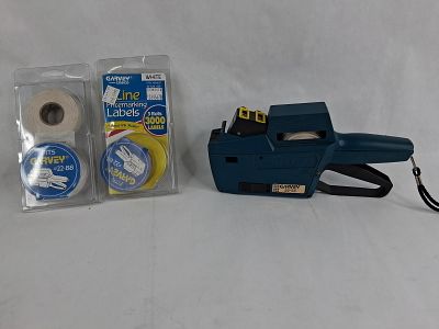 Garvey 22-88 Contact Two-Line Price Gun & Labels. A collection of retail marking supplies 