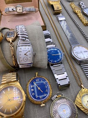 16 pc Vintage Lucerne, Brodek, Elgin, Waltham, Bulova, Hamilton Wrist & Pocket Watch Collection. 