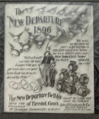 New Departure Bell Cycling Glass Slides. This collection of antique glass lantern slides focuses 