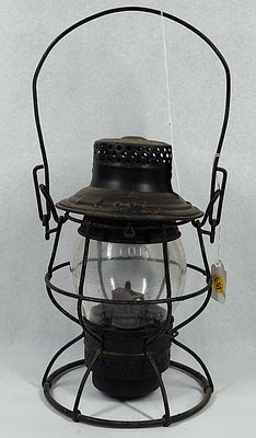 Adlake Kero NY Central Railroad Lantern. 9 in. This is an Adlake Kero model short-globe railroad 