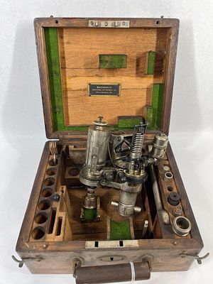 Maihak Integrating Engine Indicator Set. An antique mechanical engine indicator set manufactured 