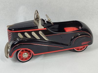 Hallmark 1937 Steelcraft Auburn Model. 8 inches. This item is a Hallmark Kiddie Car Classics 