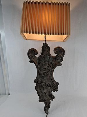 Rococo Revival Electric Wall Sconce. This is a large, wall-mounted electric sconce designed in 