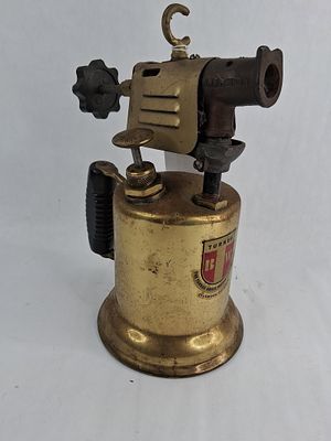 Turner Brass Works Gasoline Blowtorch. This vintage gasoline-powered blowtorch was manufactured 