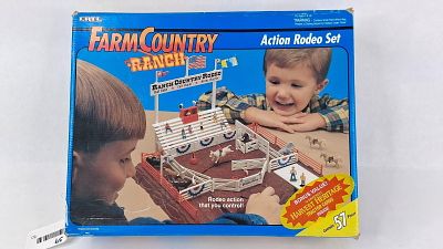 1994 ERTL Farm Country Rodeo Set 4459. A 1/64 scale ERTL Farm Country Ranch Action Rodeo Set 