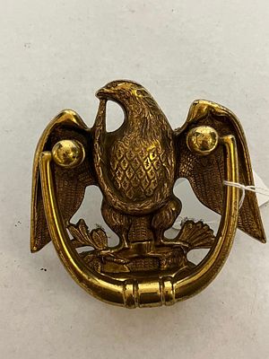 Brass American Eagle Door Knocker. A solid cast brass door knocker designed in the American 
