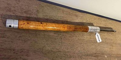 Woodturning Spoon-Nose Scraper. A professional woodturning tool designed as a spoon-nose scraper 