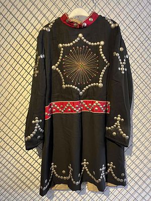 M.C. Lilley & Co. Fraternal Tunic. This long black ceremonial tunic was manufactured by The M.C. 