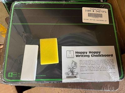 Ideal Happy Hoppy Writing Chalkboards. An assortment of American-made primary writing chalkboard 