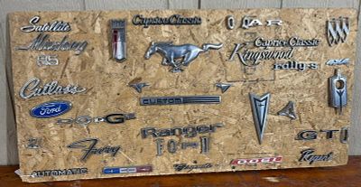 Vtg Ford Dodge & Buick Badges & Emblems. An assortment of approximately 28 vintage automotive 