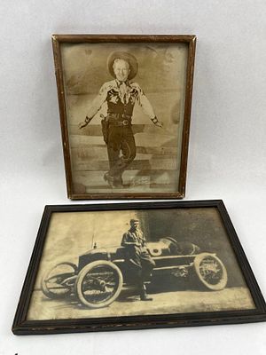 Ernest Hack & Unknown, 2 Gelatin Prints. A lot consisting of two framed vintage silver gelatin 