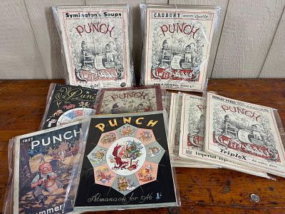 Punch Magazine Collection, 1937-1946. This collection consists of several softcover volumes of 