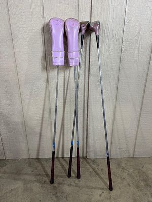 Wilson Patty Berg Vtg Golf Woods, Set 4. This lot consists of a set of four vintage women's golf 