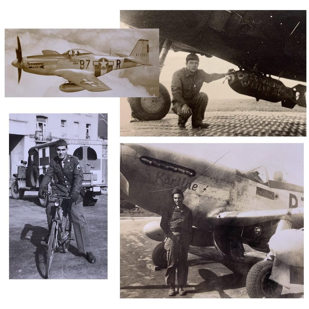 Lot 328: 6 pc 374th/361st Fighter Squadron Personal WWII US Soldier Photo Lot: Little Coral III, TIKA VI