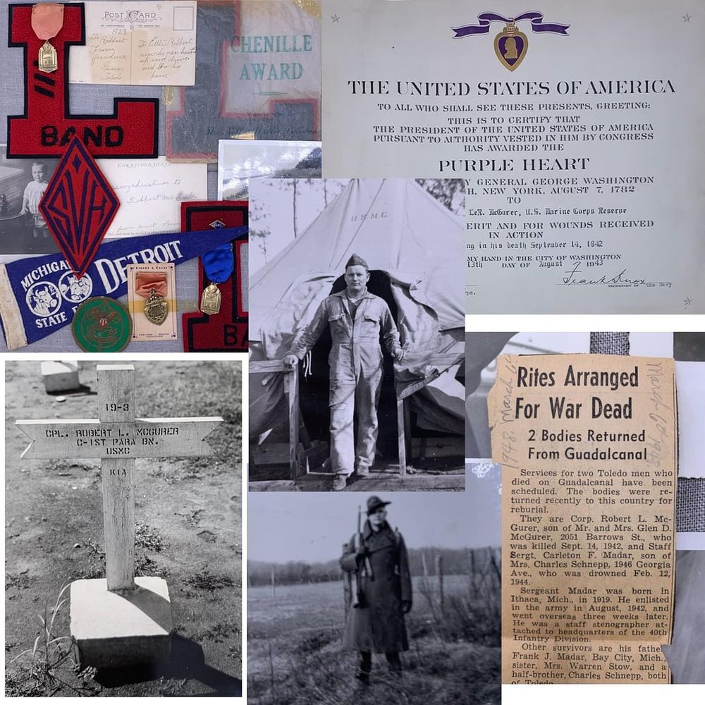 Lot 348: 78 pc Photograph and WWII Ephemera Collection of Corporal Robert L McGurer, Killed Sept. 14, 1942