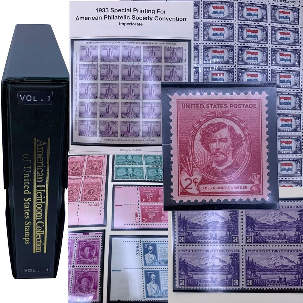 Lot 370: 1400+ American Heirloom Collection of United States Postage Stamps in Storage Binder