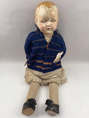 Composition Baby Doll in Knit Sweater. This is a large character baby doll featuring a 