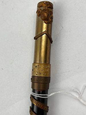 USMC Mediterranean Swagger Stick 1959. A personalized United States Marine Corps commemorative 