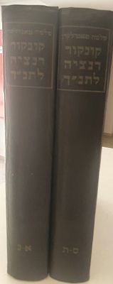 קונקורדנציה לתנ"ך
שלמה מאנדלקרן. שני כרכים