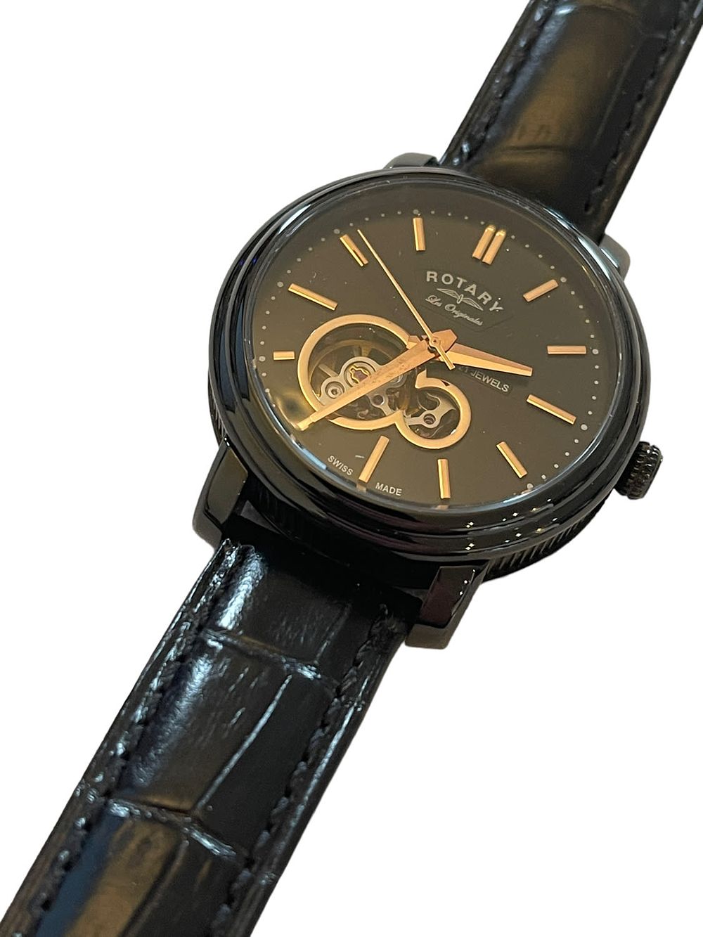Lot 184: New Rotary Les Originales Automatic Jura skeleton watch