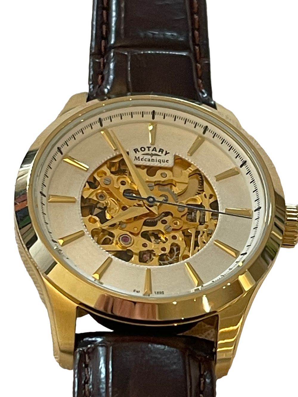 Lot 185: Rotary swiss made watch skeleton automatic