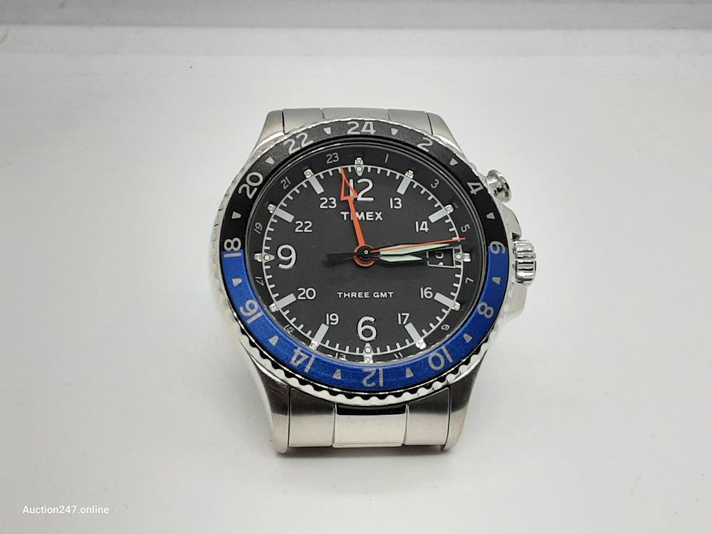 Lot 201: Timex 3 GMT quartz Chronograph watch brand new X demo or x display