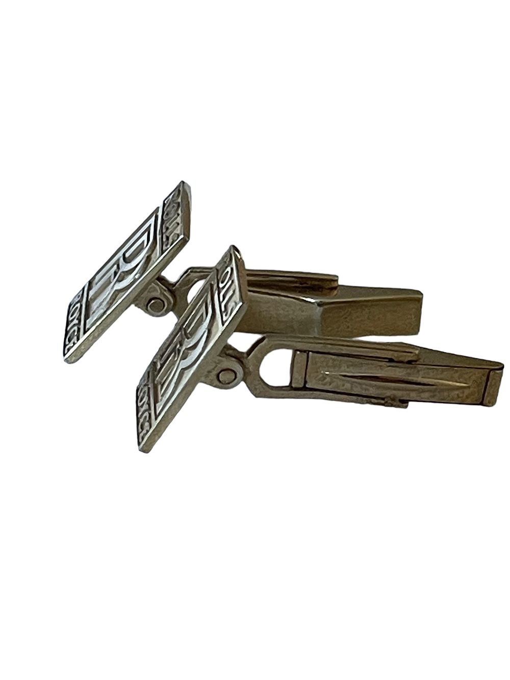 Lot 223: Rolls Royce Original Solid Silver Cufflinks