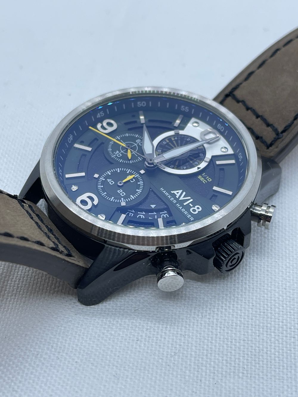 Lot 232: AVI-8 Men’s Chronograph men’s watch with box manufactured warranties brand new