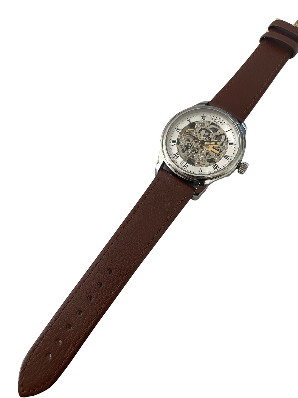 Lot 282: Rotary automatic skeleton men’s watch