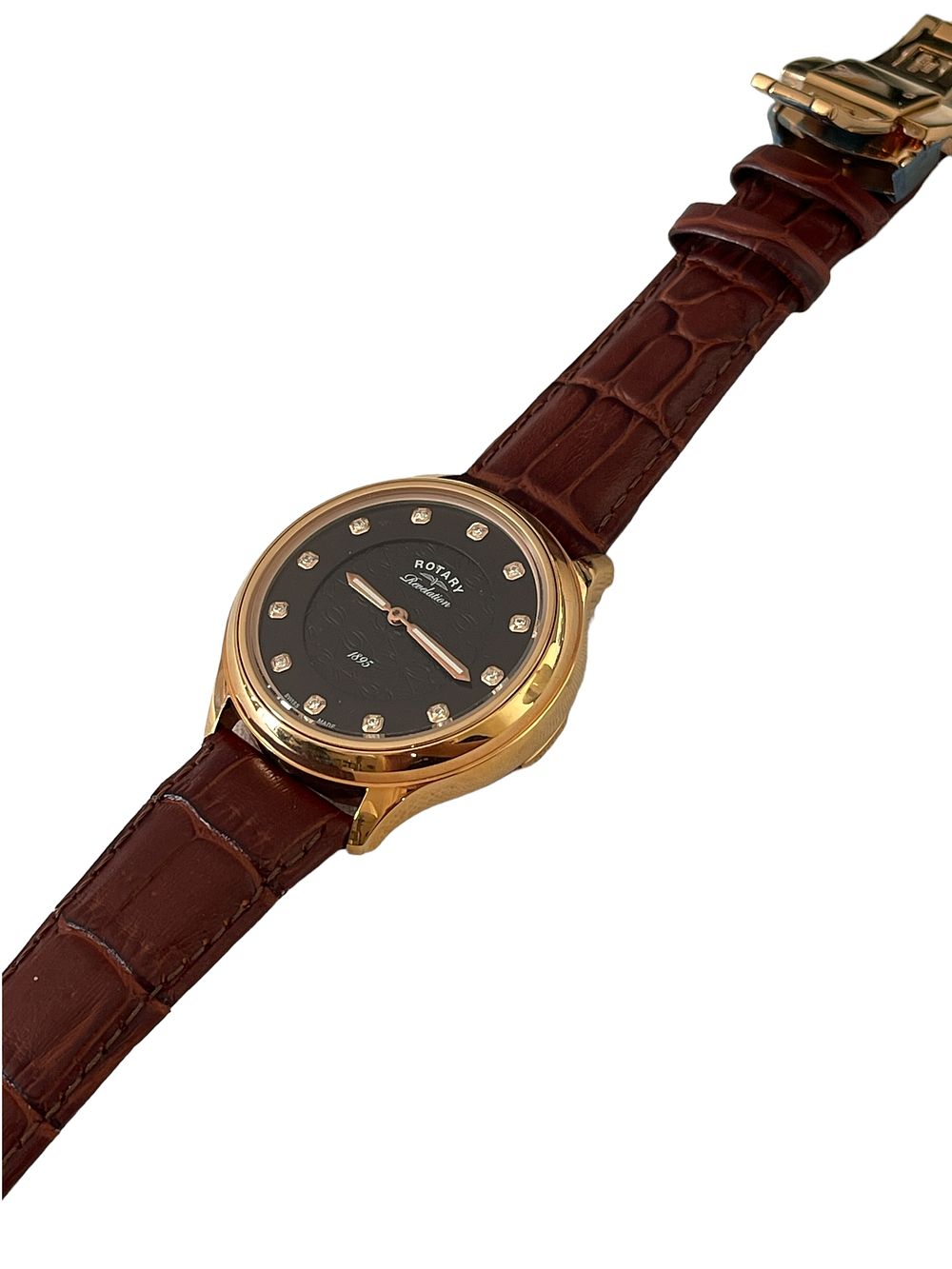 Lot 288: Rotary Swiss Made gold plated dual face unisex watch, fully working, very collectible. Comes with main agent warranty. RRP £699