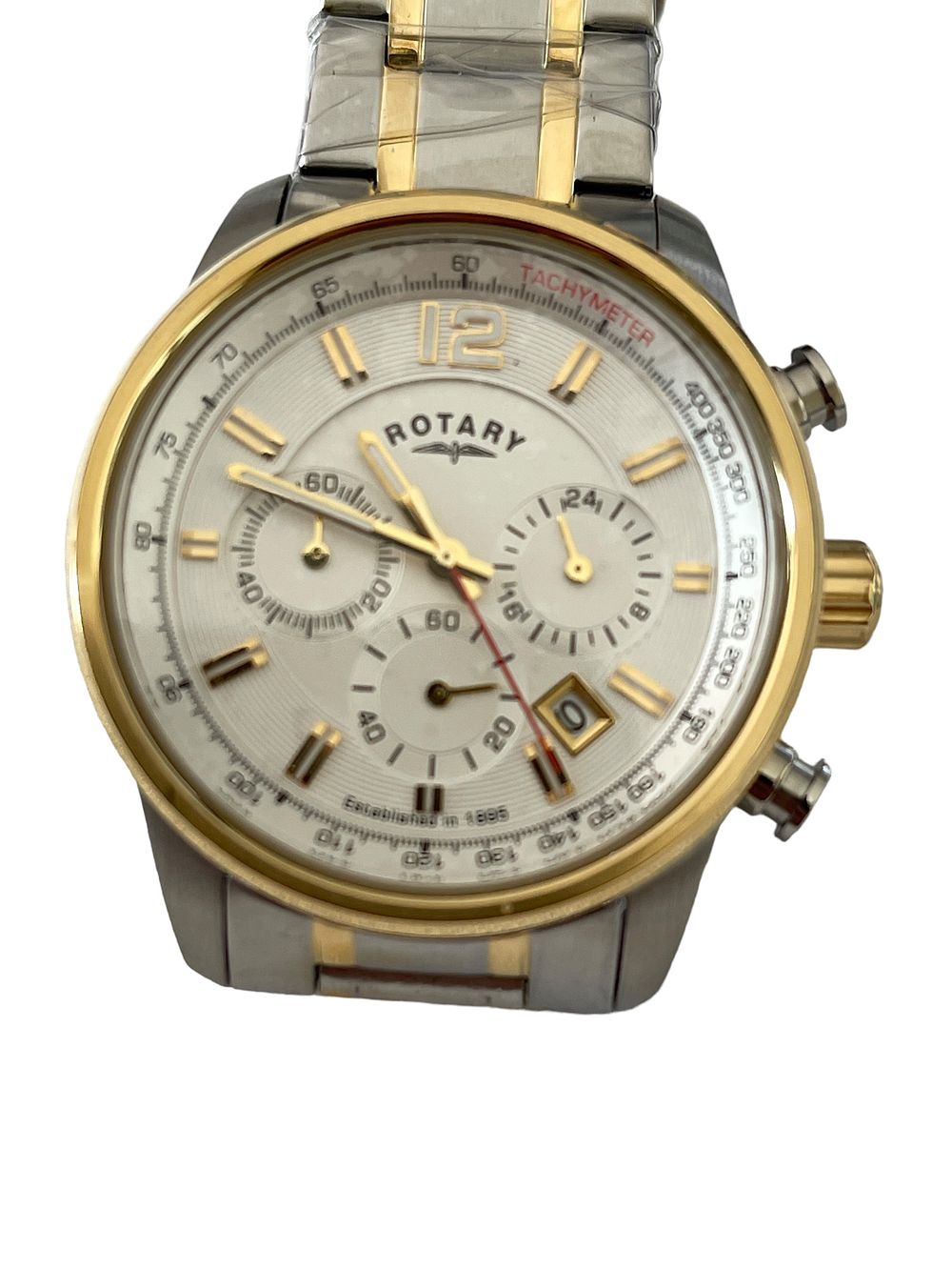 Lot 290: Rotary quartz mens chronograph watch brand new with full main agents 2 years warranties with box and papers