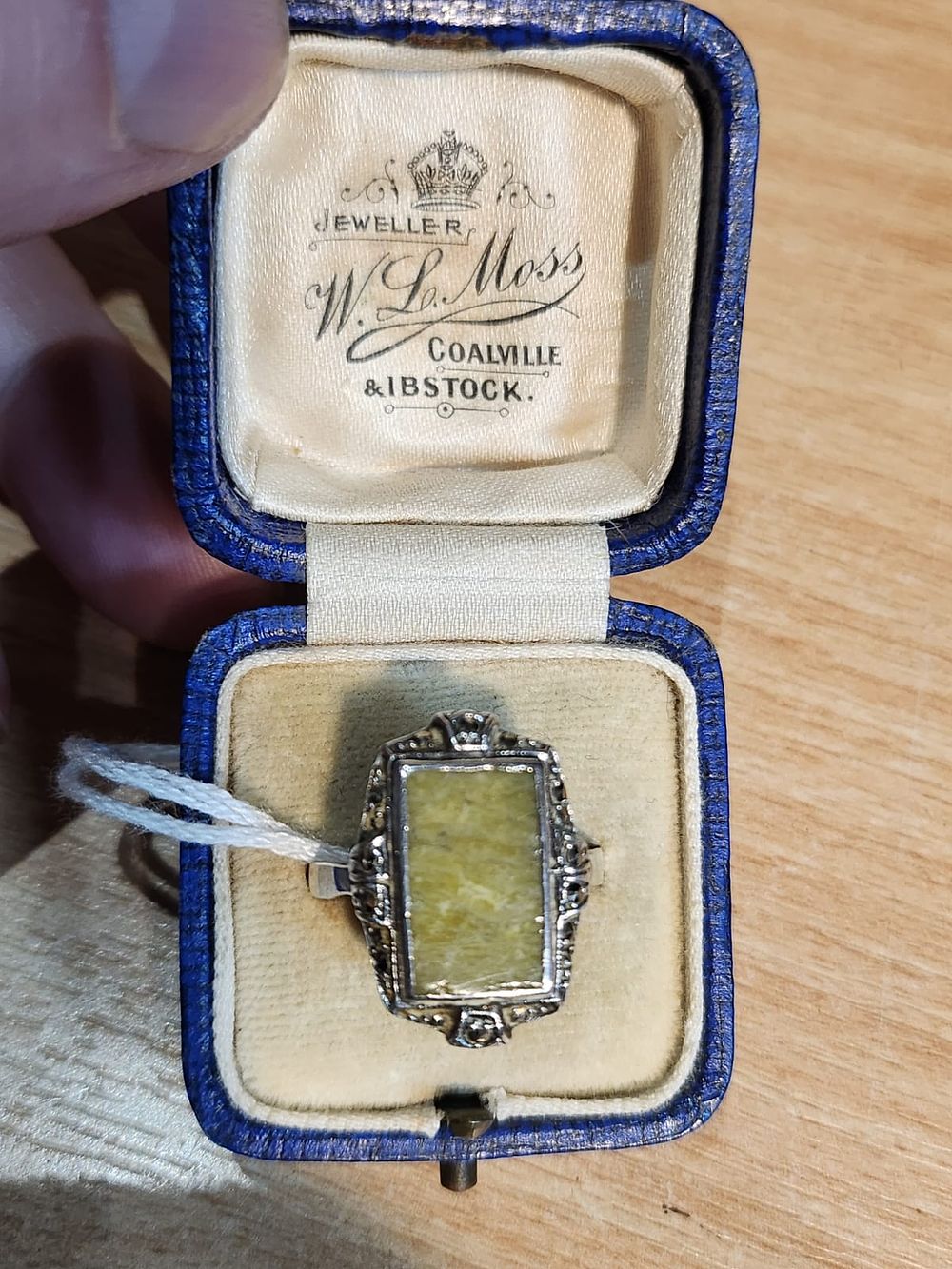Lot 349: Sterling silver with large connemara marble stone