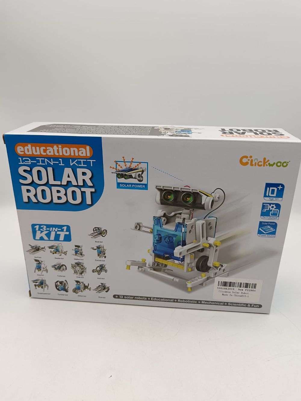 Lot 151: Robots Creation Toy, Educational Experiment DIY Robotics Kit, Science Toy Solar Powered Building