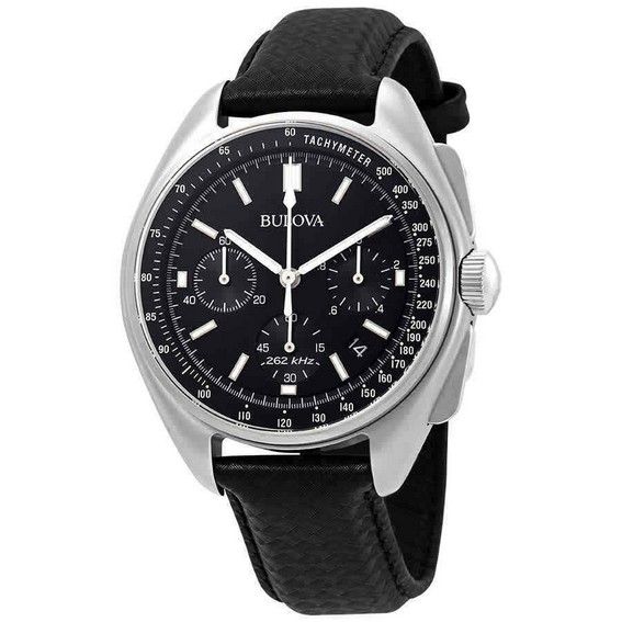 Lot 152: Bulova Special Edition Moon Apollo Lunar Pilot Chronograph Black Dial Quartz 96B251 Men's watch new with box papers