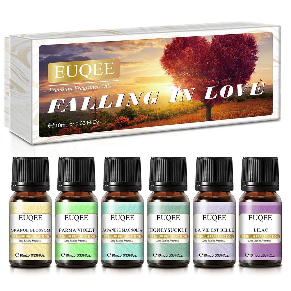 Lot 168: Fragrance oil series contains 6 10ml/0.33oz bottles of aromatherapy
