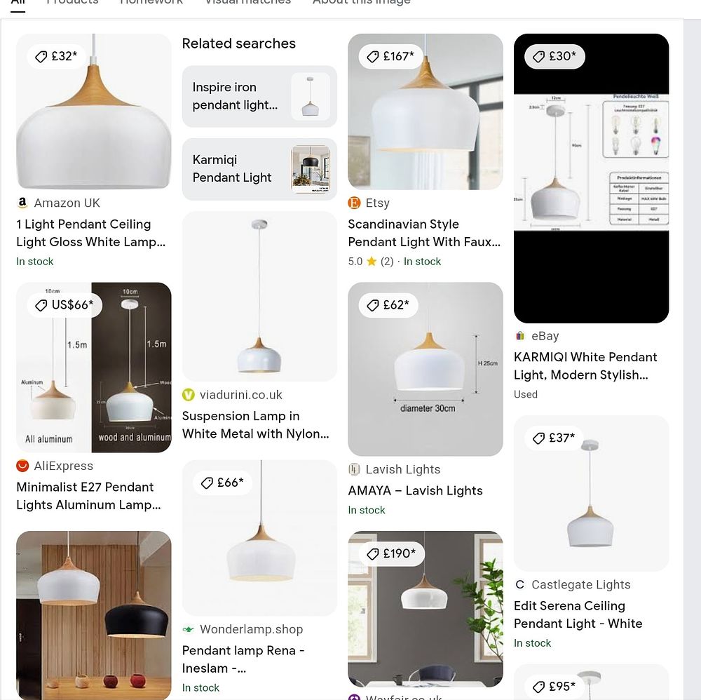 Lot 178: Scandinavian Light fixture for Ceiling